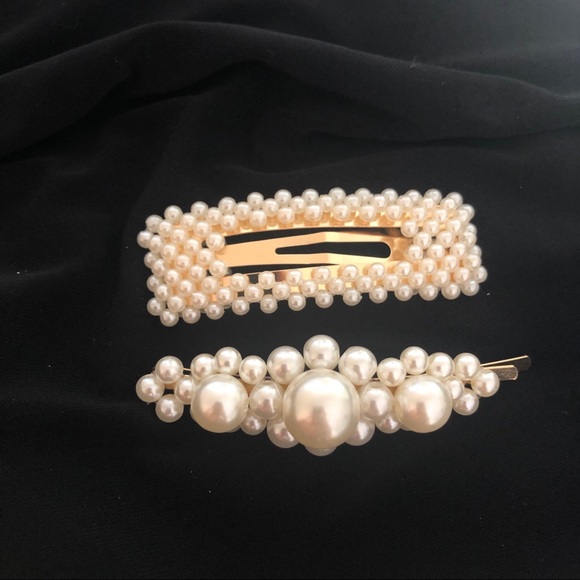 💫Pair of Pearl Hair Clips - Picture 6 of 6